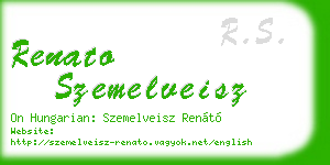 renato szemelveisz business card